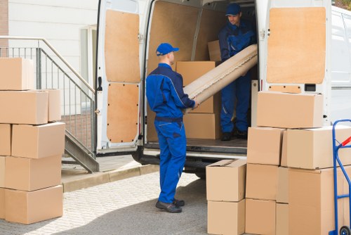 Commercial moving team planning an office relocation in Pimlico