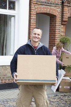 Professional packing team working in a Pimlico flat