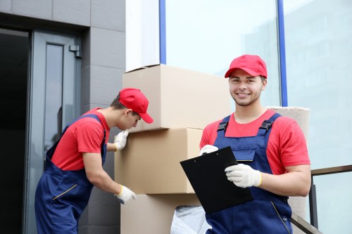 Moving van loading outside a Pimlico property