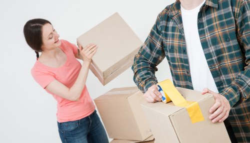 Movers handling belongings carefully during a Pimlico man and van move