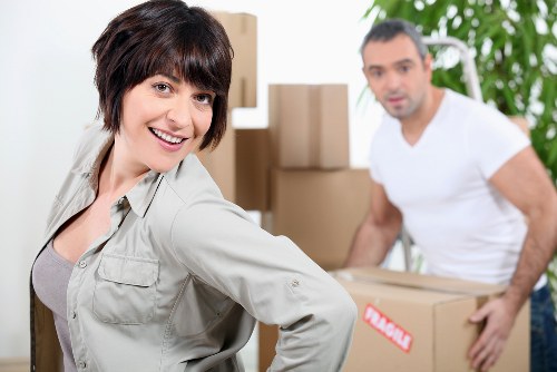 Moving van near Pimlico residential properties