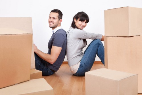 Local removal company preparing items for a Pimlico move with protective wrapping